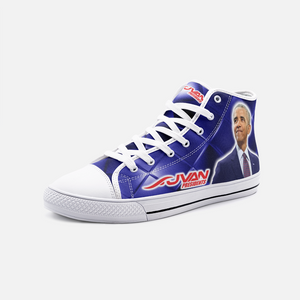 JVAN Presidents - Obama Unisex High Top Canvas Shoes