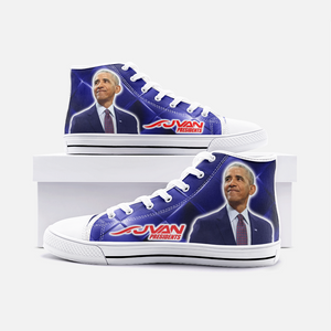 JVAN Presidents - Obama Unisex High Top Canvas Shoes