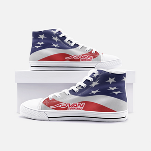 JVAN Countries - America Unisex High Top Canvas Shoes