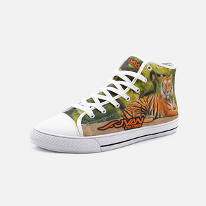 JVAN Critters - Tigers Unisex High Top Canvas Shoes