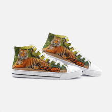 Load image into Gallery viewer, JVAN Critters - Tigers Unisex High Top Canvas Shoes