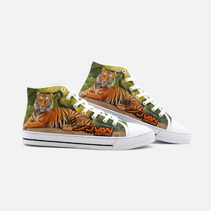 JVAN Critters - Tigers Unisex High Top Canvas Shoes