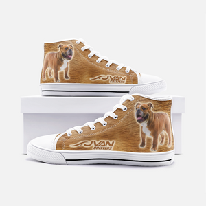 JVAN Critters - Bulldogs Unisex High Top Canvas Shoes