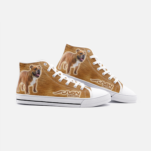 JVAN Critters - Bulldogs Unisex High Top Canvas Shoes