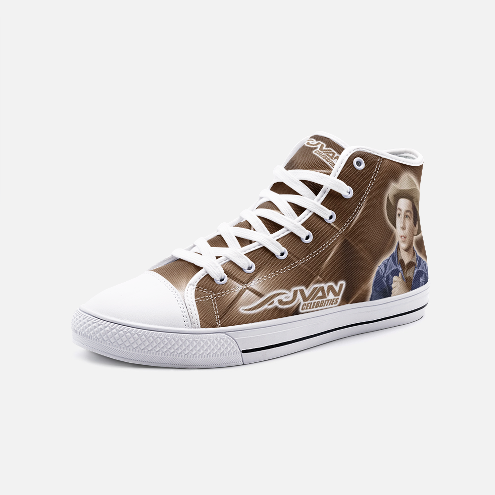 JVAN Celebrities - Johnny Crawford Unisex High Top Canvas Shoes