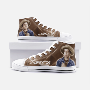 JVAN Celebrities - Johnny Crawford Unisex High Top Canvas Shoes