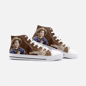 JVAN Celebrities - Johnny Crawford Unisex High Top Canvas Shoes