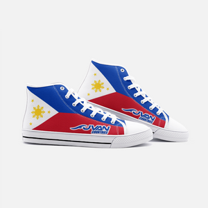 JVAN Countries - Philippines Unisex High Top Canvas Shoes