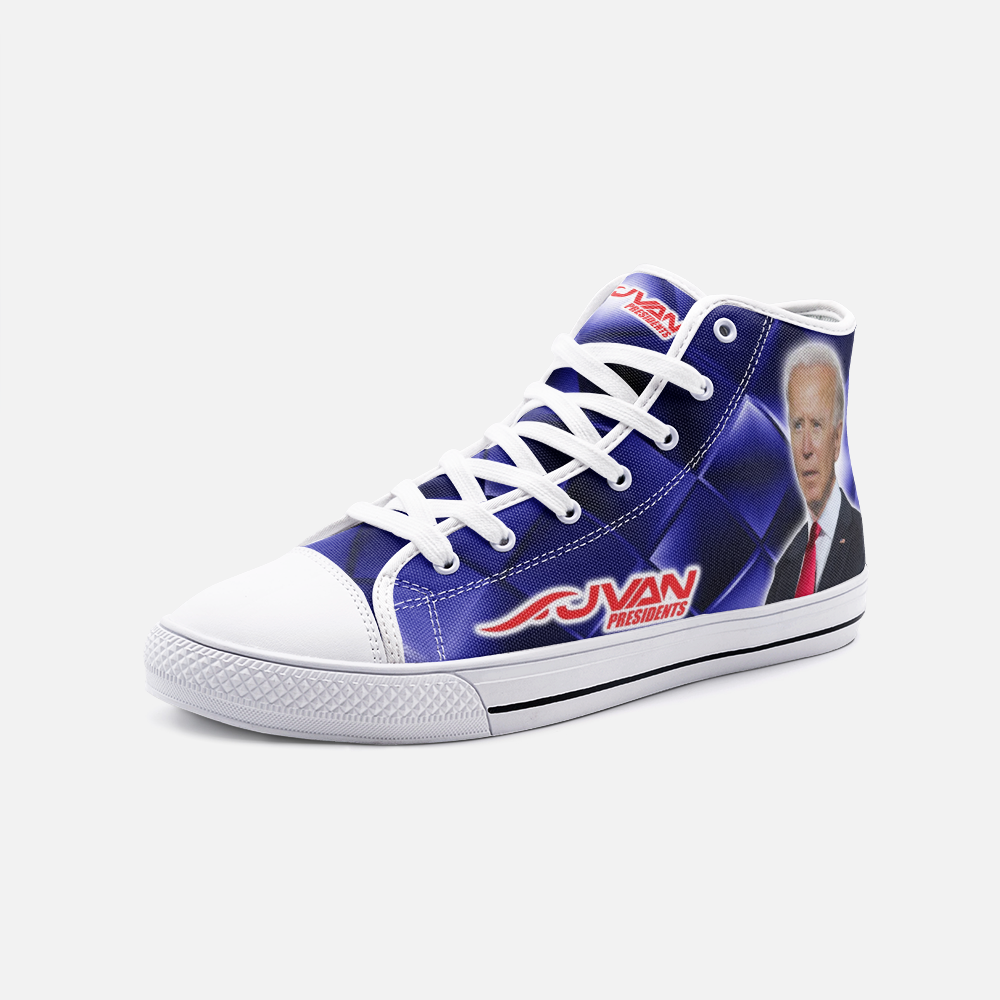 JVAN Presidents - Biden Unisex High Top Canvas Shoes