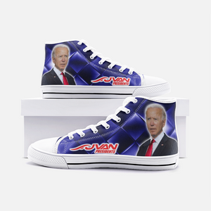 JVAN Presidents - Biden Unisex High Top Canvas Shoes