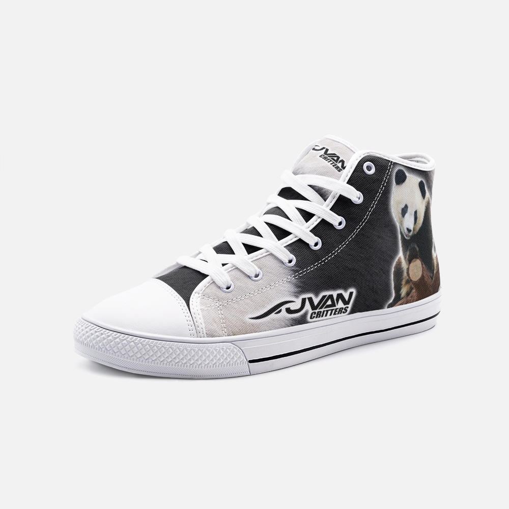 JAVAN Critters - Panda #1 Unisex High Top Canvas Shoes