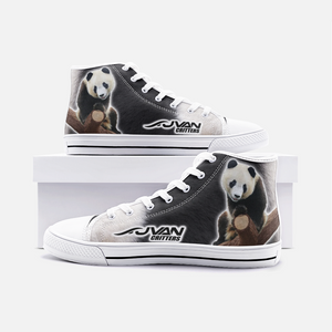 JAVAN Critters - Panda #1 Unisex High Top Canvas Shoes