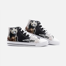 Load image into Gallery viewer, JAVAN Critters - Panda #1 Unisex High Top Canvas Shoes